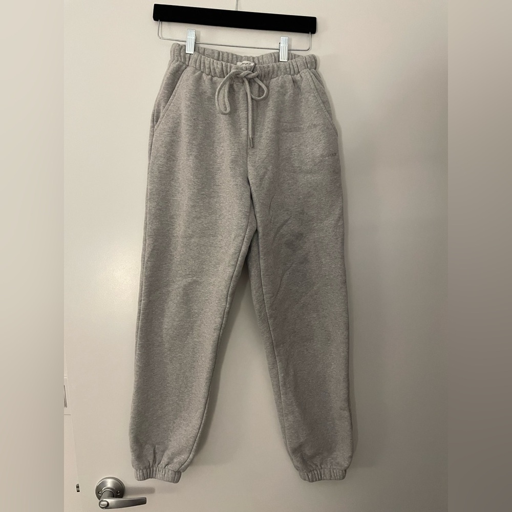 Garage Grey Fleece Drawstring Sweatpants